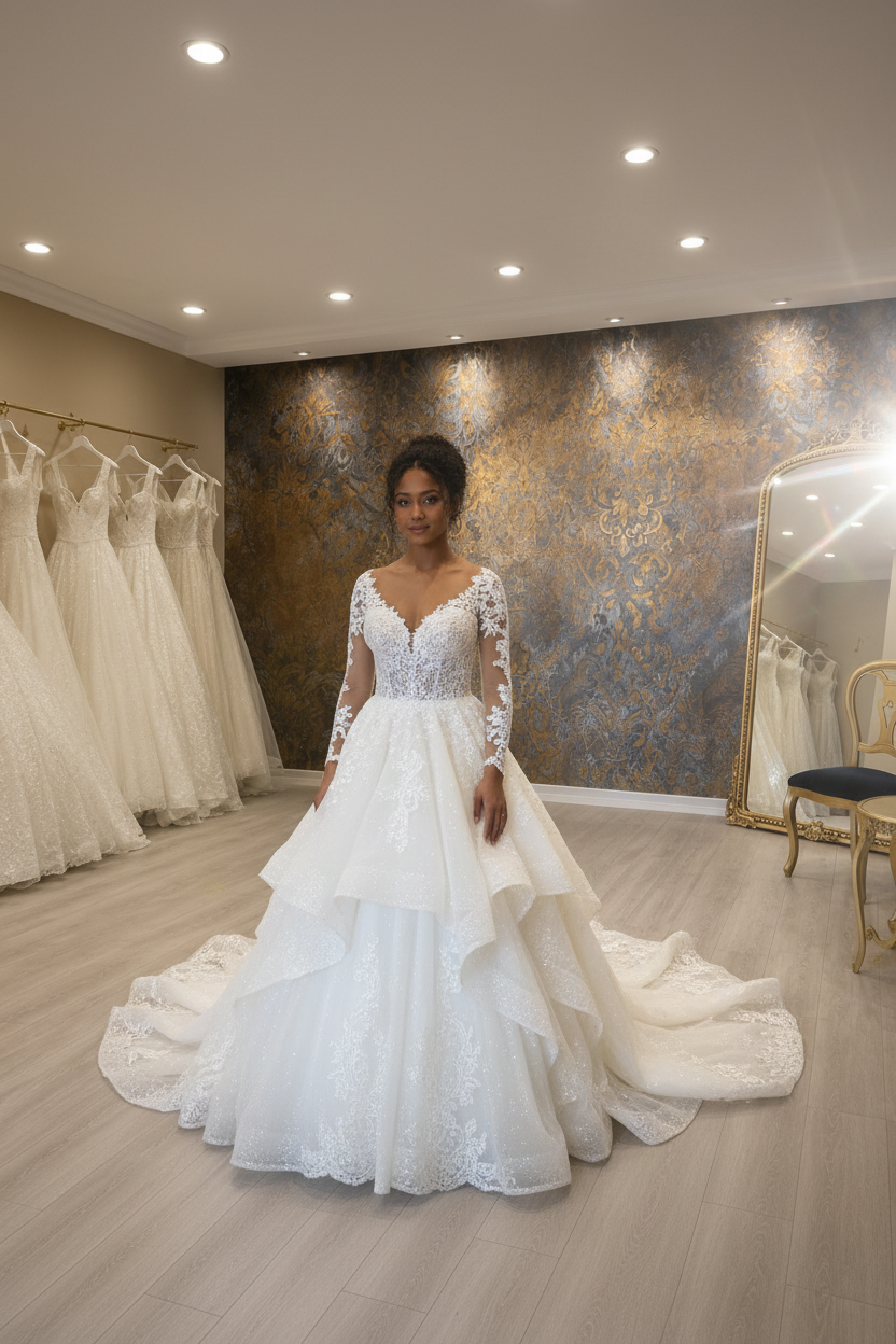 G21-022 robe princesse blanc cassé — vue principale boutique