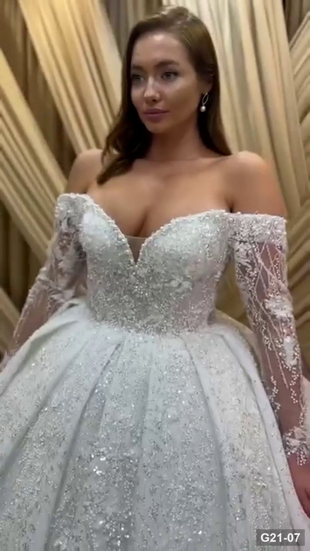 G21-007 robe de mariée princesse ivoire