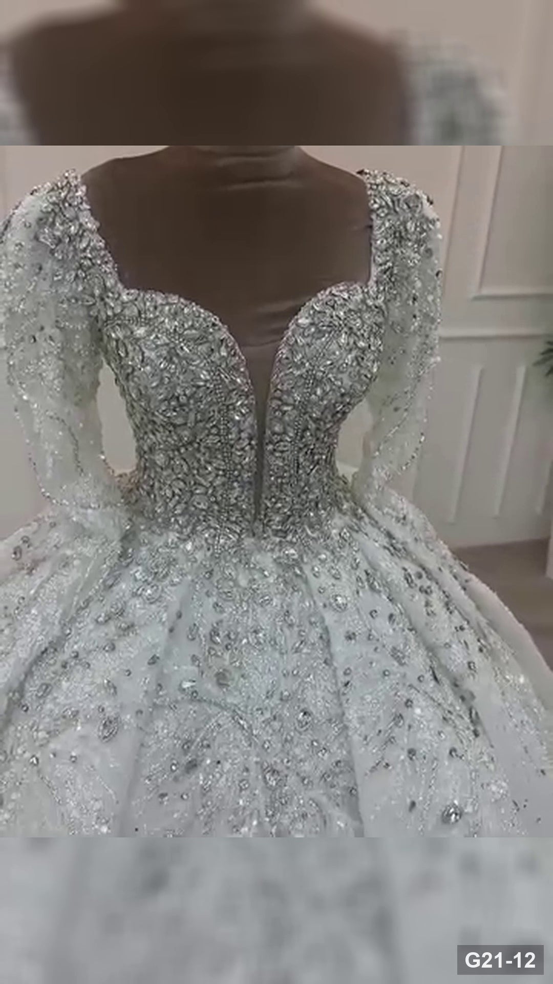 G21-012 robe de mariée princesse ivoire