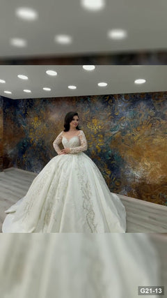 G21-013 robe de mariée princesse ivoire
