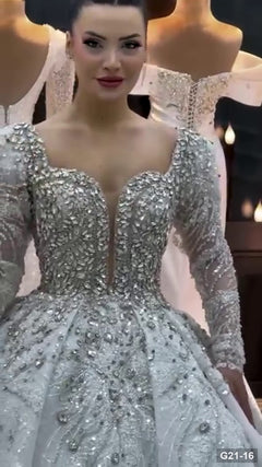 G21-016 robe de mariée princesse ivoire