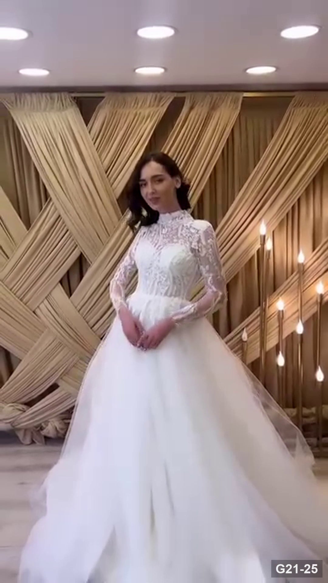 G21-025 robe de mariée princesse ivoire