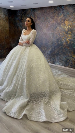 G21-027 robe de mariée princesse ivoire