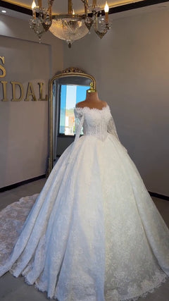 G21-030A robe de mariée princesse élégante ivoire