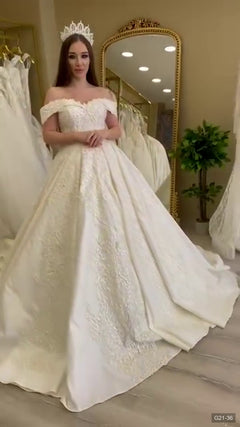G21-036 robe de mariée princesse ivoire
