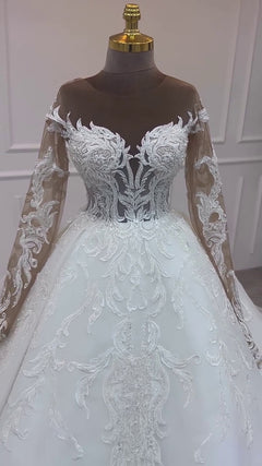 G21-041A robe de mariée princesse élégante ivoire