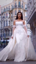 G21-047A robe de mariée princesse ornée ivoire