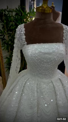 G21-052 robe de mariée princesse ivoire