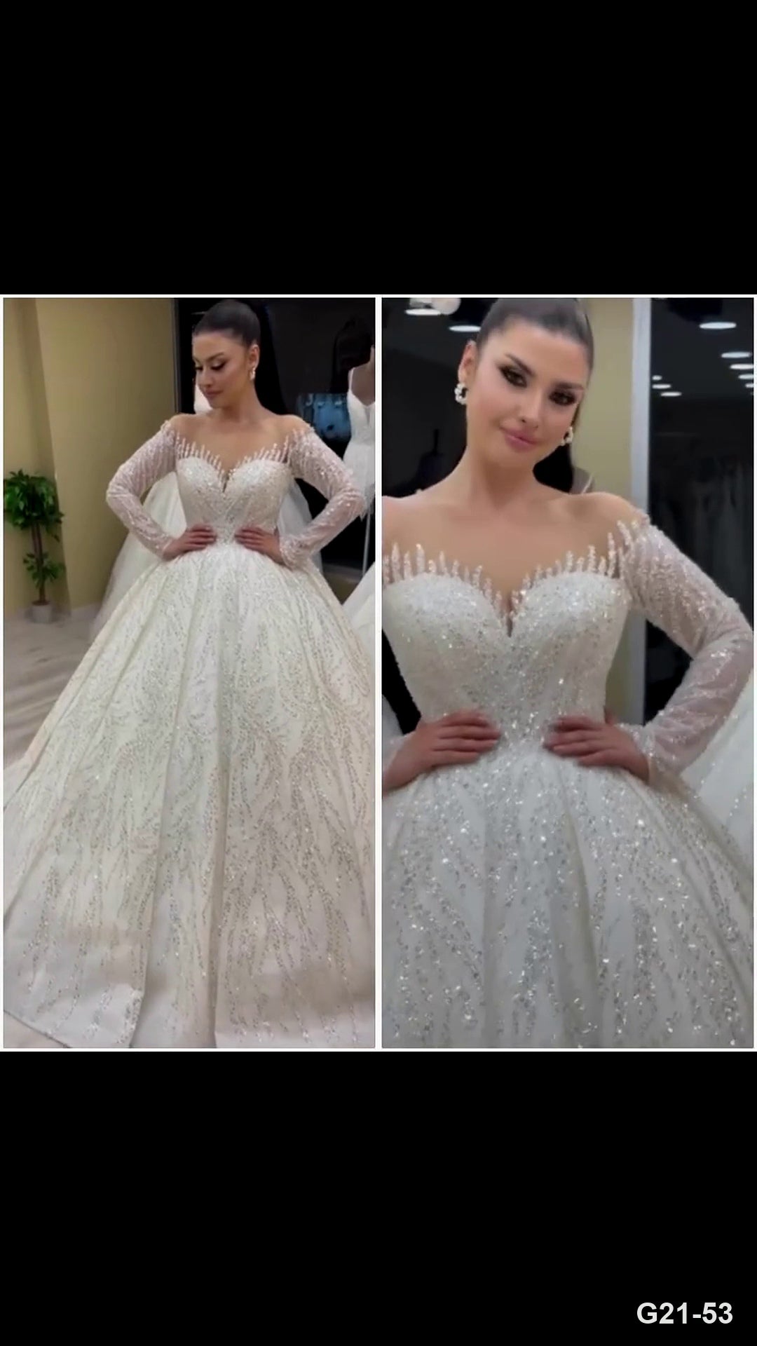 G21-053 robe de mariée princesse ivoire