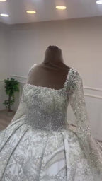 G21-054A robe de mariée princesse élégante ivoire