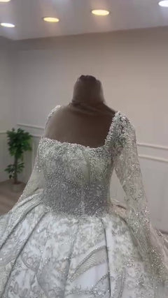 G21-054A robe de mariée princesse élégante ivoire