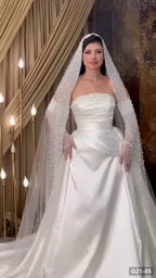 G21-055 robe de mariée fourreau ivoire