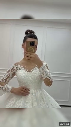 G21-064 robe de mariée princesse ivoire