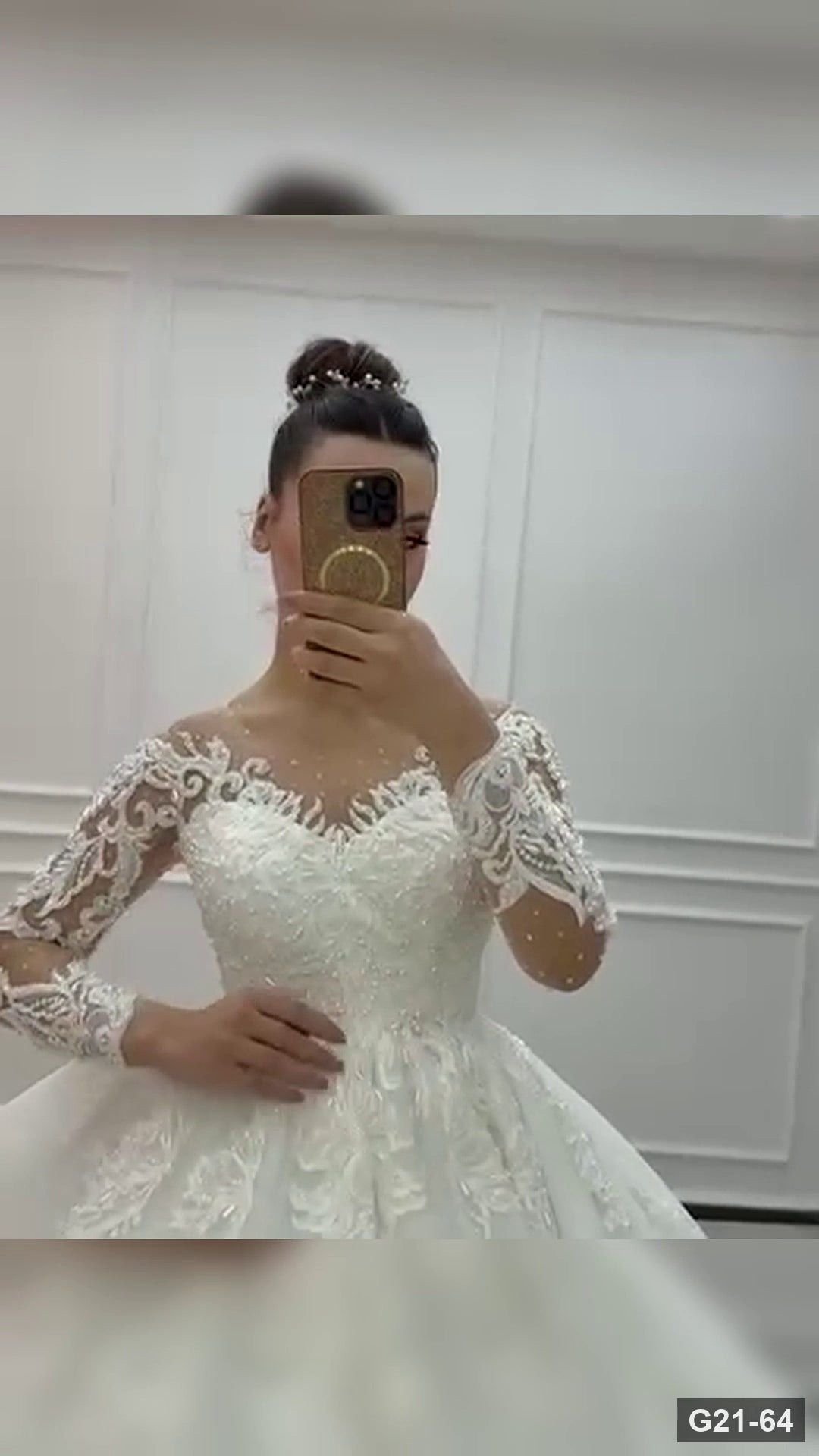 G21-064 robe de mariée princesse ivoire