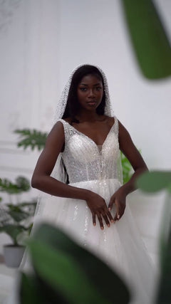 G21-068A robe de mariée princesse élégante ivoire