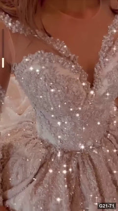 G21-071 robe de mariée coupe A ivoire