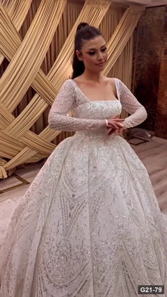 G21-079 robe de mariée princesse ivoire