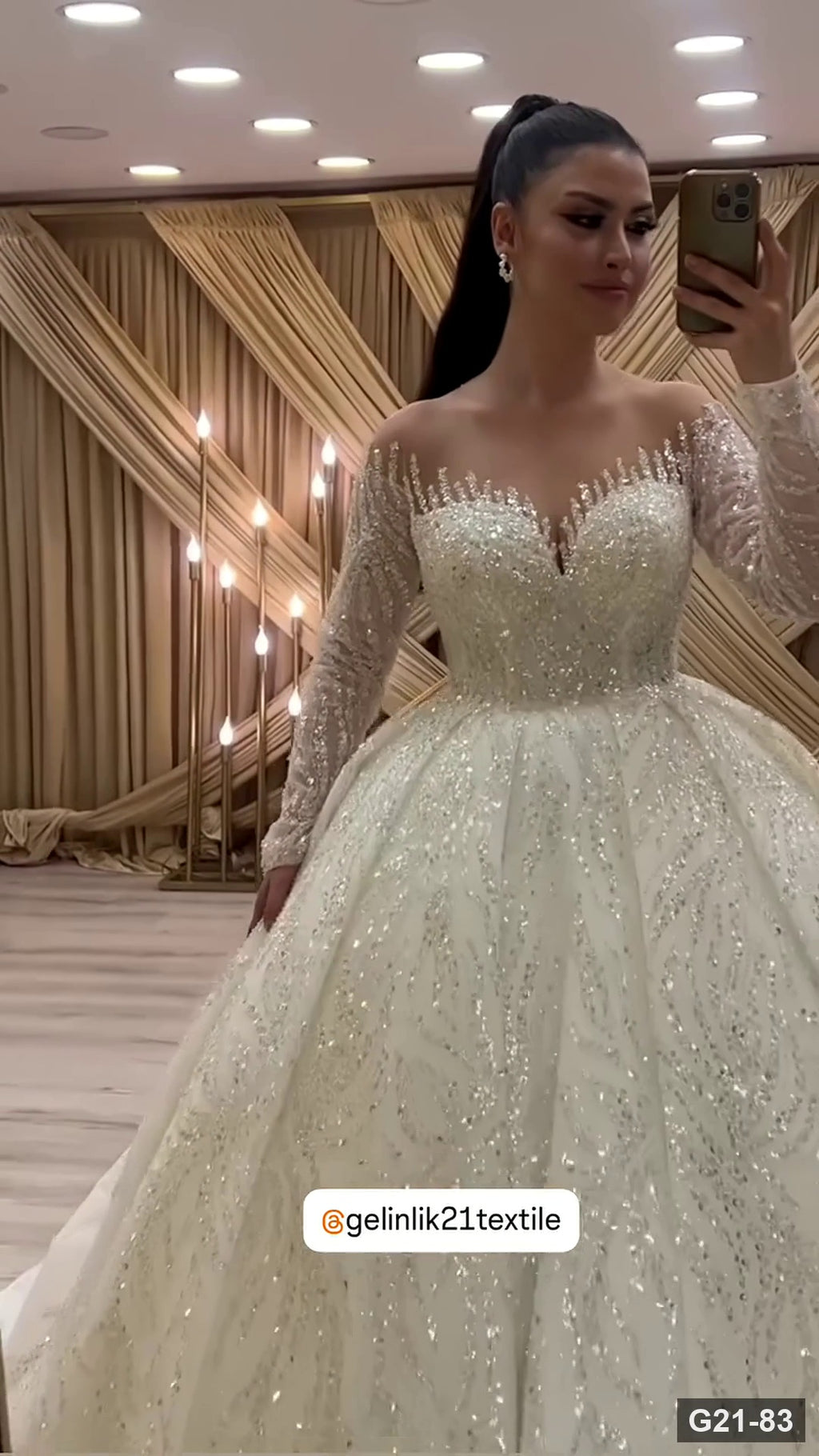 G21-083 robe de mariée princesse ivoire