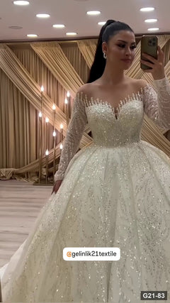 G21-083 robe de mariée princesse ivoire
