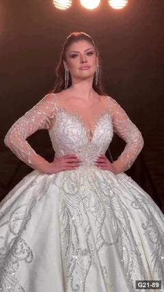G21-089 robe de mariée princesse ivoire