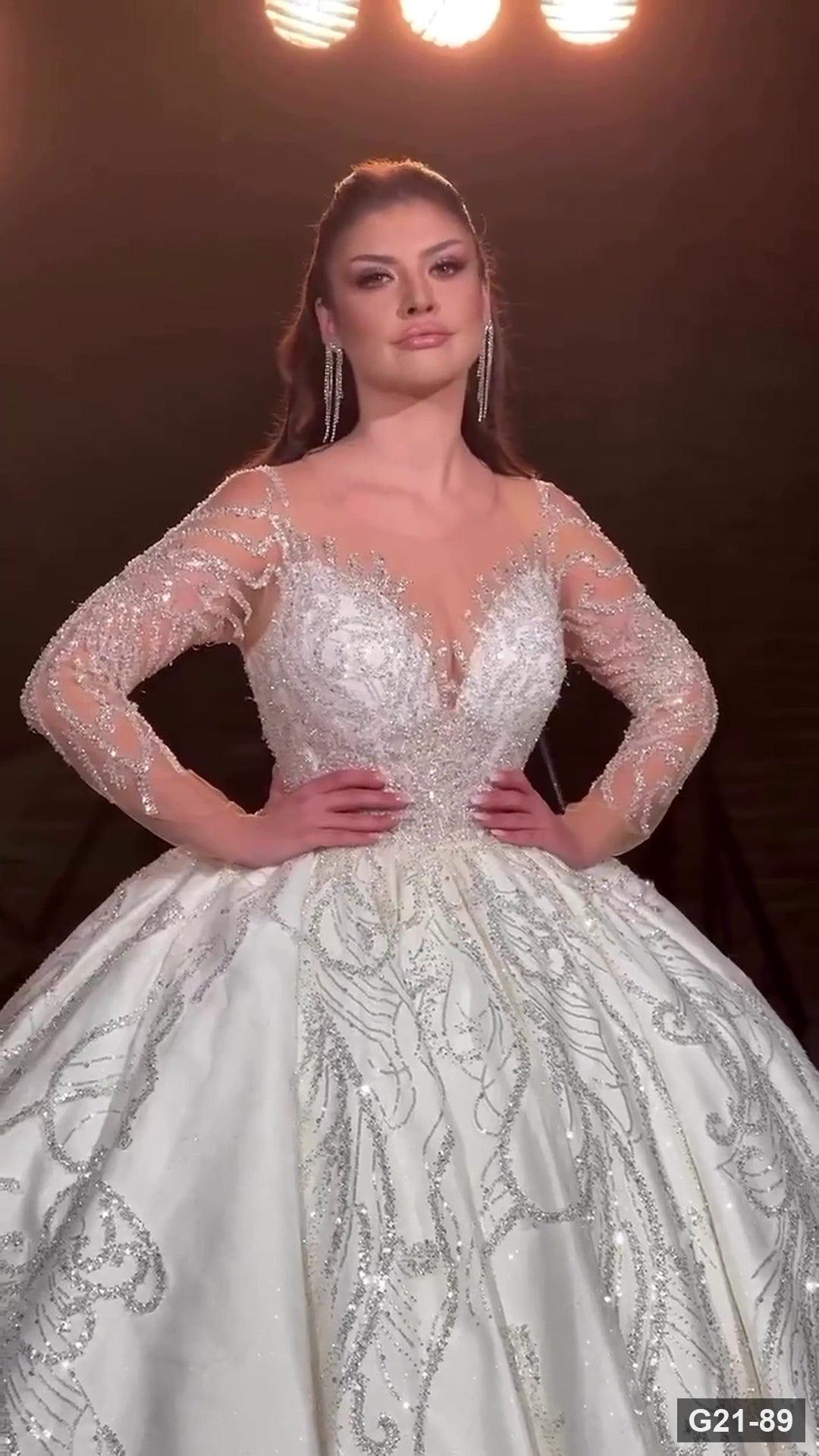 G21-089 robe de mariée princesse ivoire