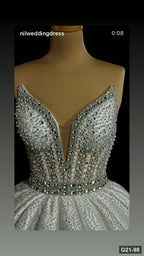 G21-098 robe de mariée princesse ivoire