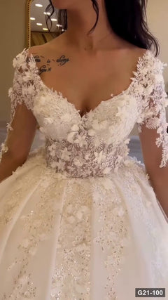 G21-100 robe de mariée princesse ivoire