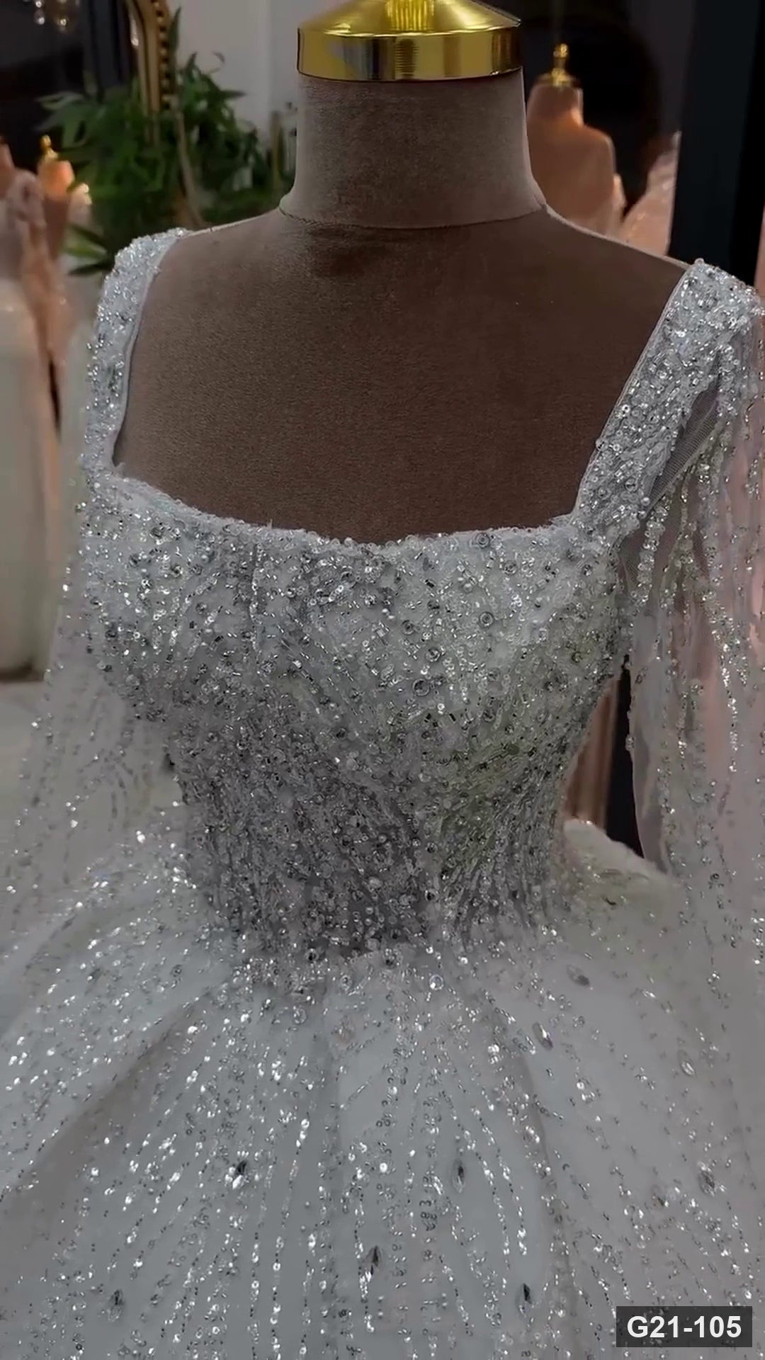 G21-105 robe de mariée princesse ivoire