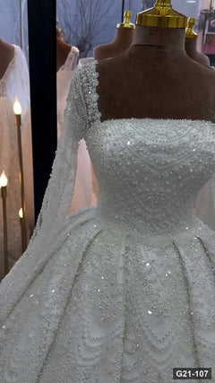 G21-107 robe de mariée princesse ivoire
