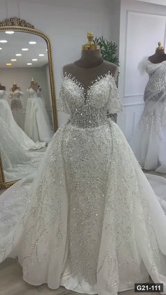 G21-111 robe de mariée princesse ivoire