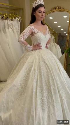 G21-112 robe de mariée princesse ivoire