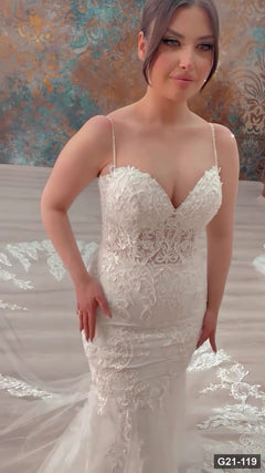 G21-119 robe de mariée sirène ivoire