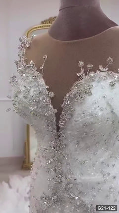 G21-122 robe de mariée princesse ivoire