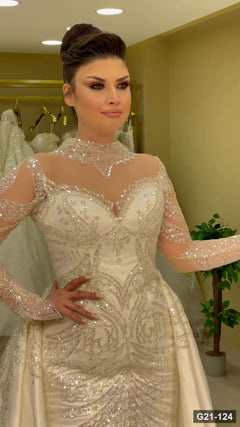 G21-124 robe de mariée princesse ivoire