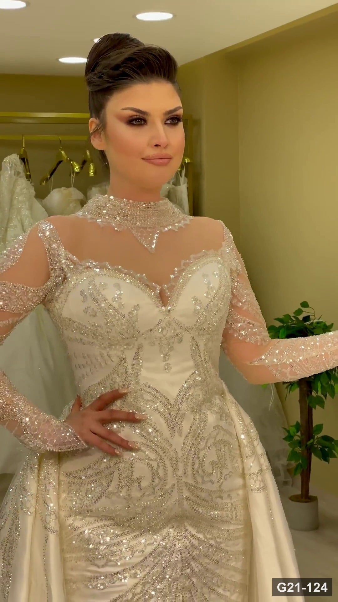 G21-124 robe de mariée princesse ivoire