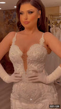 G21-126 robe de mariée sirène ivoire