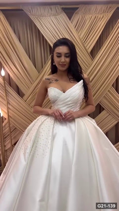 G21-139 robe de mariée princesse ivoire