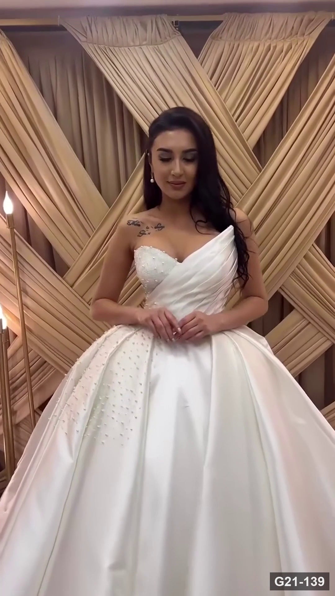 G21-139 robe de mariée princesse ivoire