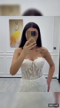 G21-147 robe de mariée princesse ivoire