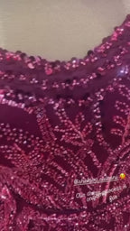 G21-118 robe de fiançailles fourreau en dentelle bordeaux