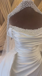 G21-062A robe de mariée princesse en dentelle champagne