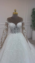 G21-041A robe de mariée princesse élégante ivoire