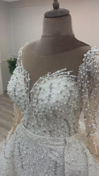 G21-057A robe de mariée princesse élégante champagne
