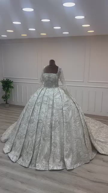 G21-054A robe de mariée princesse élégante ivoire