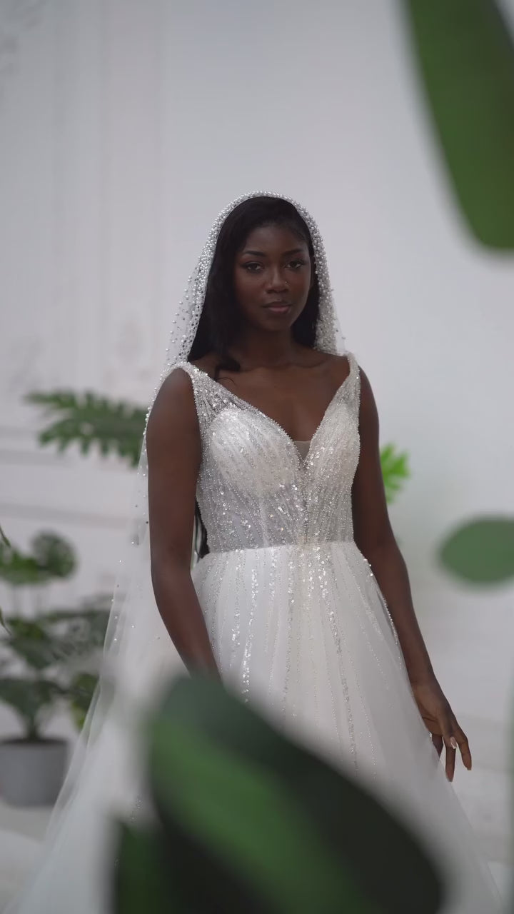 G21-068A robe de mariée princesse élégante ivoire